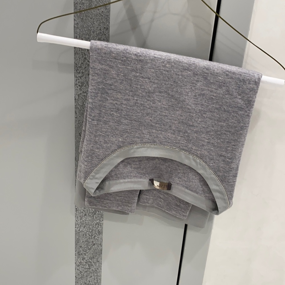 Wool sweater, with silver inserts